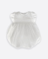 Embroidered Organza Baby Romper - Vera Rochi Boutique