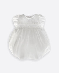 Embroidered Organza Baby Romper - Vera Rochi Boutique