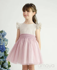 Linen Children's Dress - Vera Rochi Boutique