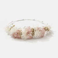 Combined Tulle And Chamomile Flower Wreath - Vera Rochi Boutique
