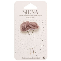 Pack Of 2 Chiffon Flowers 61 Hair Pin - Vera Rochi Boutique