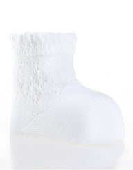 Semi-Sheer Perle Yarn Socks - Vera Rochi Boutique