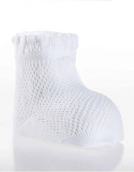 Semi-Openwork Perle Thread Socks - Vera Rochi Boutique