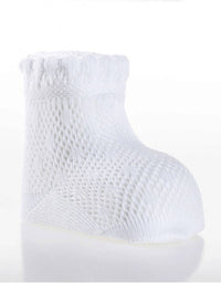 Semi-Openwork Perle Thread Socks - Vera Rochi Boutique