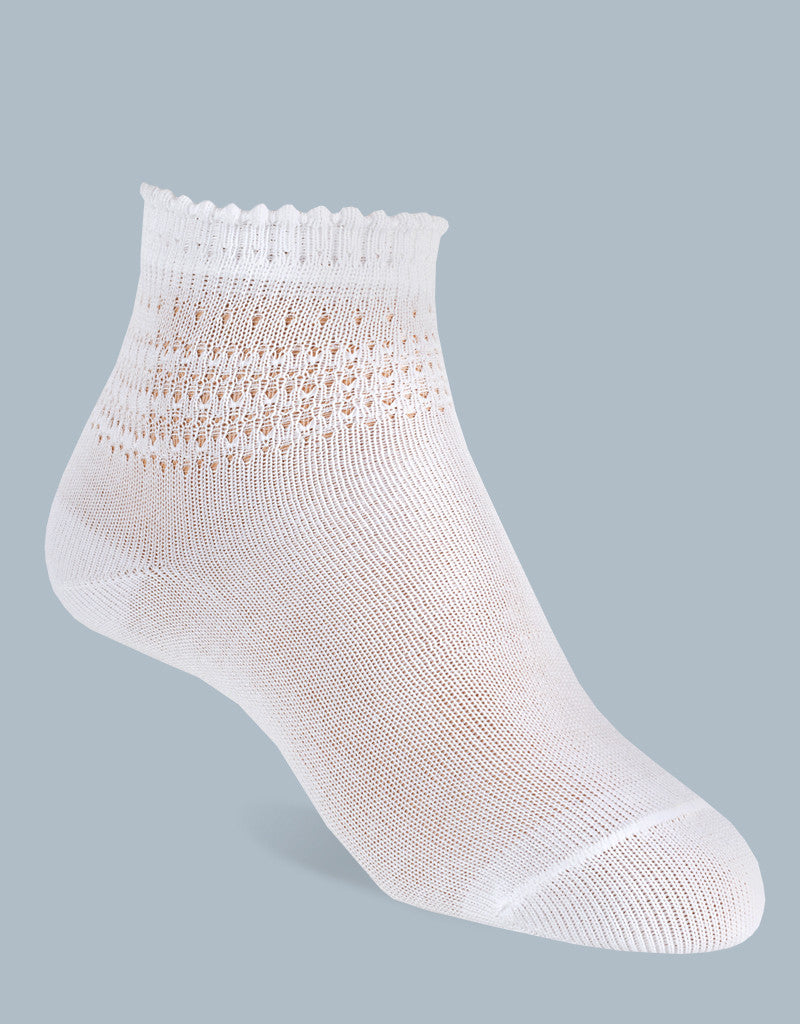 32227 PERLE THREAD SEMI-GRAVED SOCKS