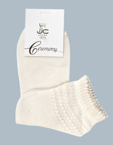 32227 PERLE THREAD SEMI-GRAVED SOCKS