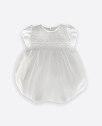 582033 BABY ROMPER IN EMBROIDERED ORGANZA