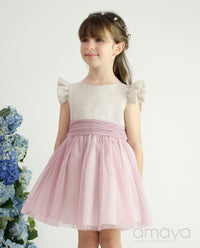 582404 CHILDREN'S DRESS IN LINEN