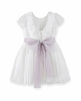 582411MC CHILDREN'S DRESS IN PLUMET.