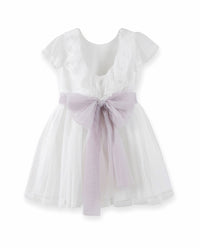 582411MC CHILDREN'S DRESS IN PLUMET.