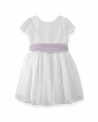 582411MC CHILDREN'S DRESS IN PLUMET.