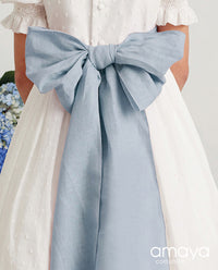 587000LZ1 LINEN COMMUNION BOW