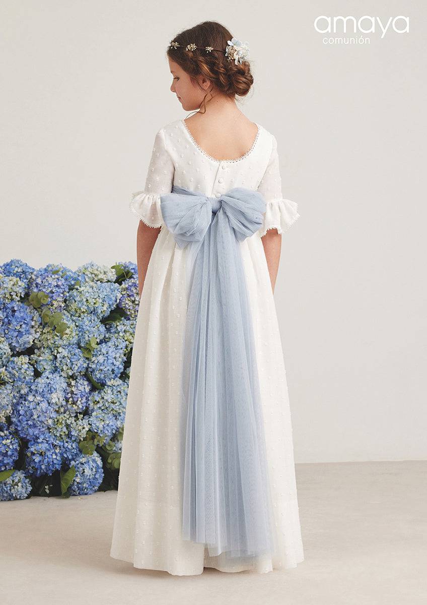 first communion dresses irish linen Elegant Girls' First Communion Dress