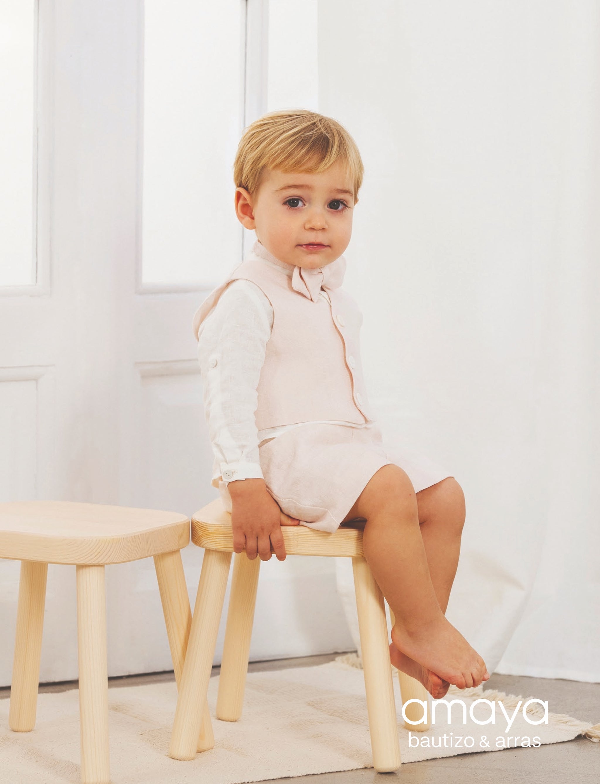 591320 PLAIN LINEN BABY TROUSERS