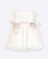 CHRISTENING DRESS IN TULLE - Vera Rochi Boutique