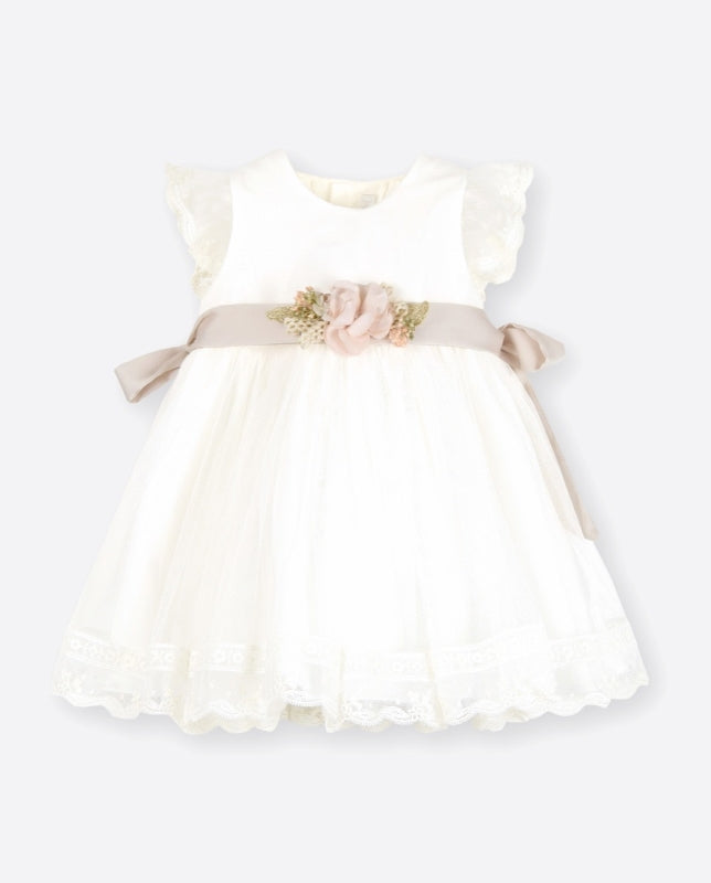 CHRISTENING DRESS IN TULLE - Vera Rochi Boutique