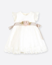 CHRISTENING DRESS IN TULLE - Vera Rochi Boutique