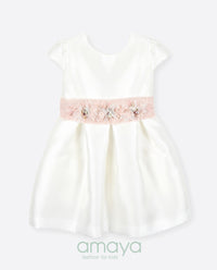 593427 CHILDREN'S DRESS IN MIKADO