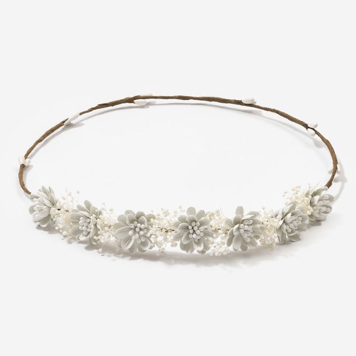 Hair Wreath With Small Flowers - Vera Rochi Boutique