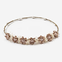 Hair Wreath With Small Flowers - Vera Rochi Boutique