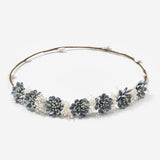Hair Wreath With Small Flowers - Vera Rochi Boutique