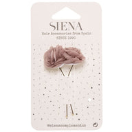 Pack Of 2 Chiffon Flowers 61 Hair Pin - Vera Rochi Boutique