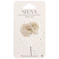 Pack Of 2 Chiffon Flowers 61 Hair Pin - Vera Rochi Boutique