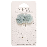 Pack Of 2 Chiffon Flowers 61 Hair Pin - Vera Rochi Boutique