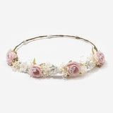 Wreath With Romantic Flowers And Gypsophila - Vera Rochi Boutique