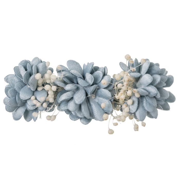 Hair Clip With 3 Flowers Elia And Gypso - Vera Rochi Boutique