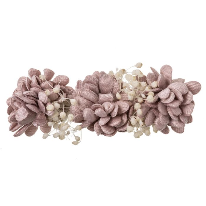 Hair Clip With 3 Flowers Elia And Gypso - Vera Rochi Boutique