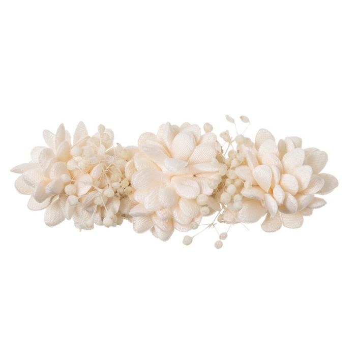 Hair Clip With 3 Flowers Elia And Gypso - Vera Rochi Boutique