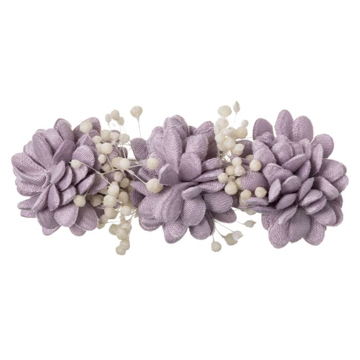 Hair Clip With 3 Flowers Elia And Gypso - Vera Rochi Boutique