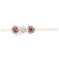 Baby Headband With Combined Elsa Flowers And Gypsophila - Vera Rochi Boutique