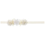 Baby Headband With Combined Elsa Flowers And Gypsophila - Vera Rochi Boutique