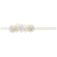 Baby Headband With Combined Elsa Flowers And Gypsophila - Vera Rochi Boutique