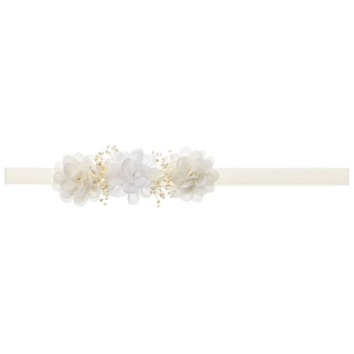 Baby Headband With Combined Elsa Flowers And Gypsophila - Vera Rochi Boutique