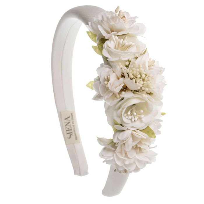 Wide Satin Headband With Kenya Headpiece - Vera Rochi Boutique