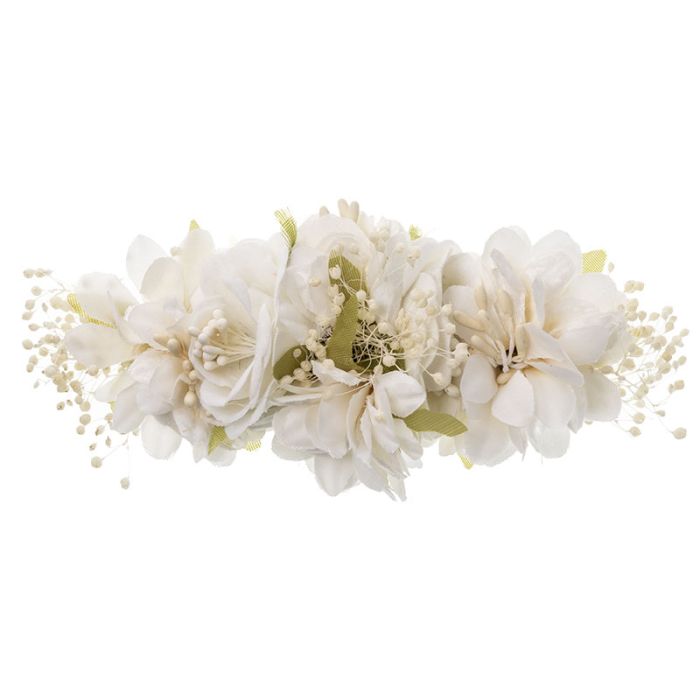 Kenya Flower Headpiece With Hair Clip - Vera Rochi Boutique