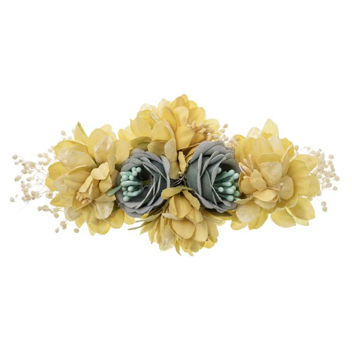 Kenya Flower Headpiece With Hair Clip - Vera Rochi Boutique