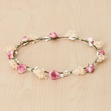 Floral Wreath With Roses And Dried Flowers - Vera Rochi Boutique