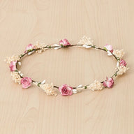 Floral Wreath With Roses And Dried Flowers - Vera Rochi Boutique