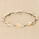 Floral Wreath With Roses And Dried Flowers - Vera Rochi Boutique