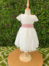 582411MC CHILDREN'S DRESS IN PLUMET.