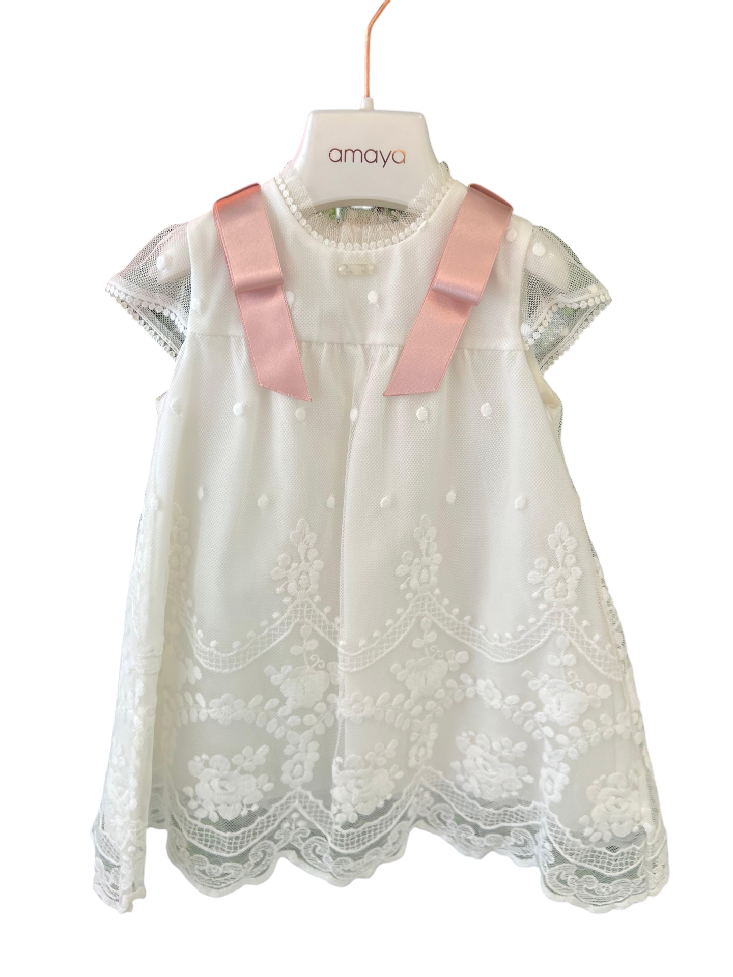 EMBROIDERED TULLE BABY - Vera Rochi Boutique