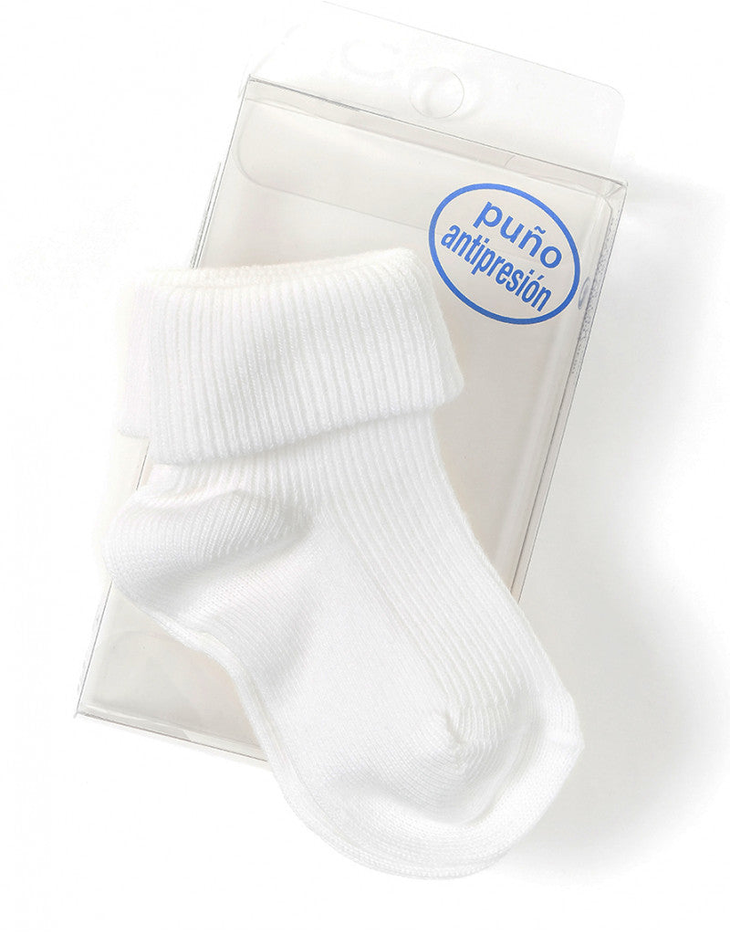 30900 Pearl thread socks with rolled cuff