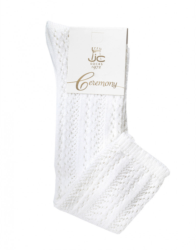 31950 Perle Thread Openwork High Socks