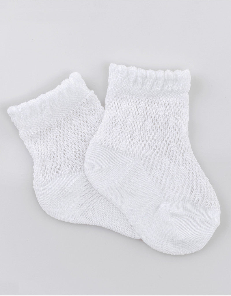 30935 Semi-openwork Perlé Thread Socks