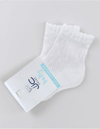 30935 Semi-openwork Perlé Thread Socks