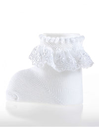 30936 PLAIN SOCKS WITH LACE